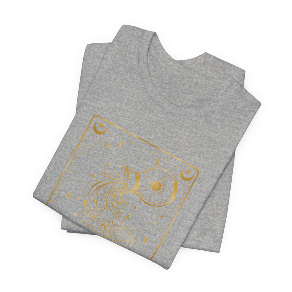 Aquarius The Water Bearer Zodiac Card Men's Jersey Short Sleeve Tee
