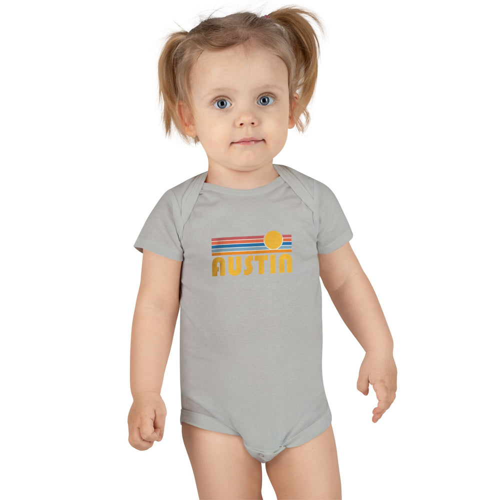Austin Retro Sun Baby Short Sleeve Onesie®
