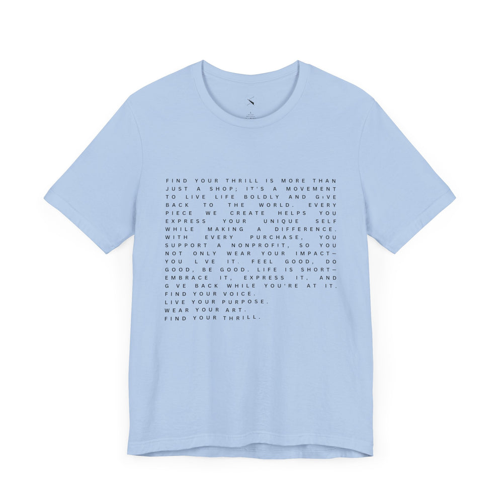 Find Your Thrill Mantra Men's T-Shirt – Wear Your Purpose, Live Your Adventure 🌎🔥