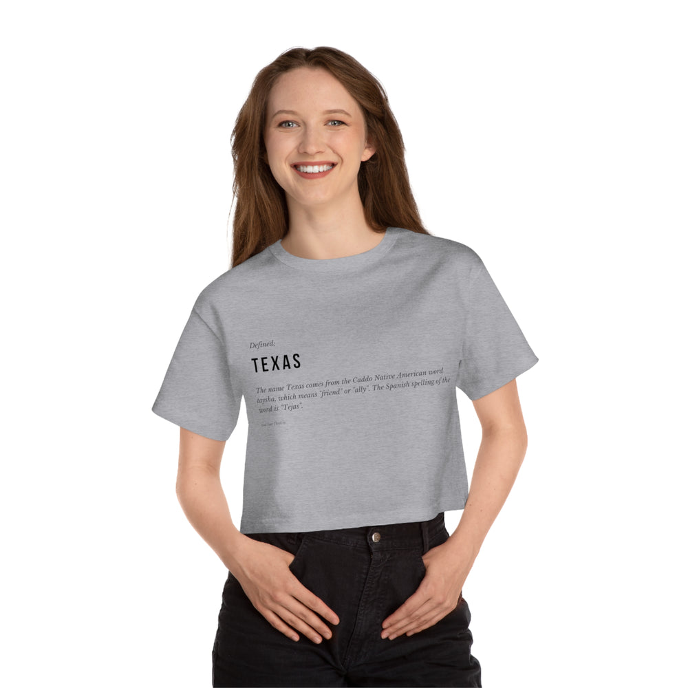 Texas Defined Champion Women's Heritage Cropped T-Shirt