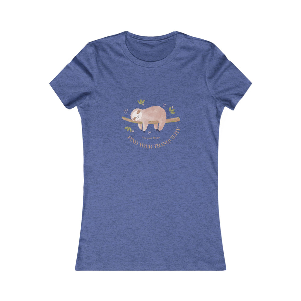 Find Your Tranquility Sloth Women's Favorite Tee