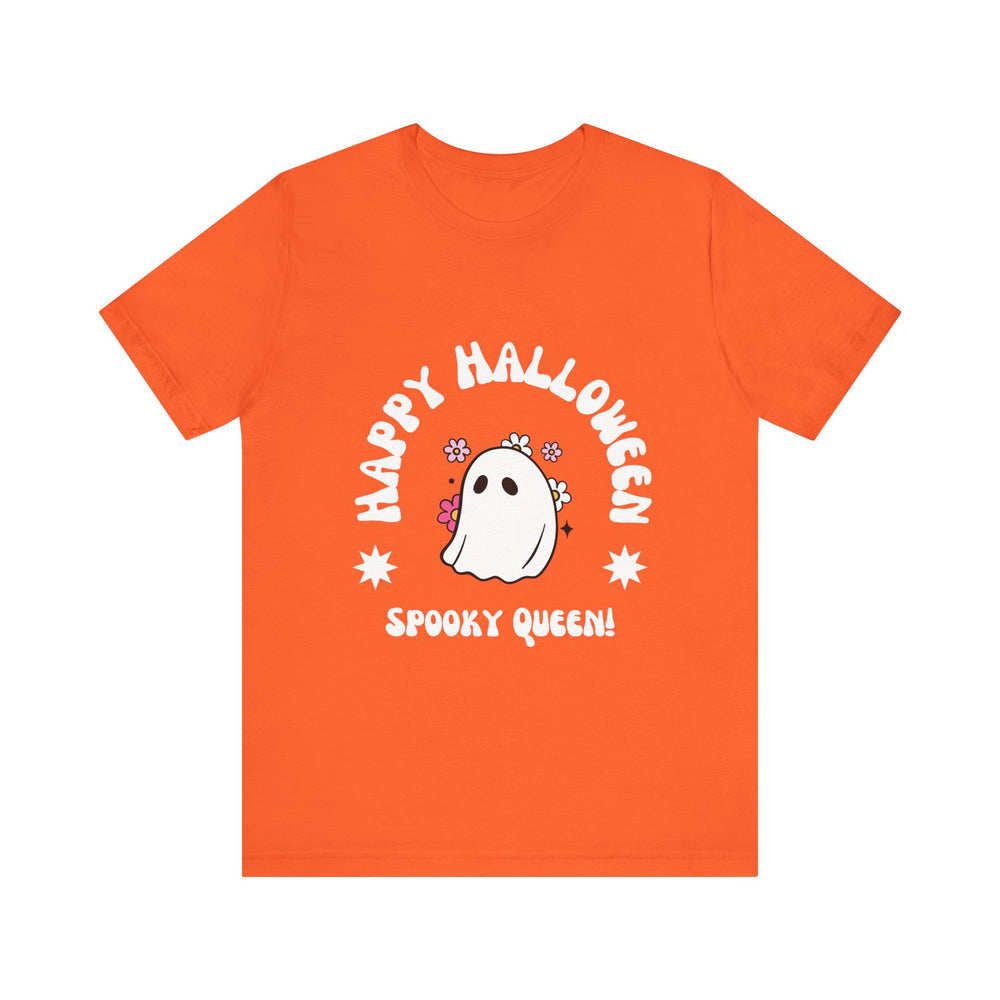 Happy Halloween Spooky Queen Unisex Jersey Short Sleeve Tee