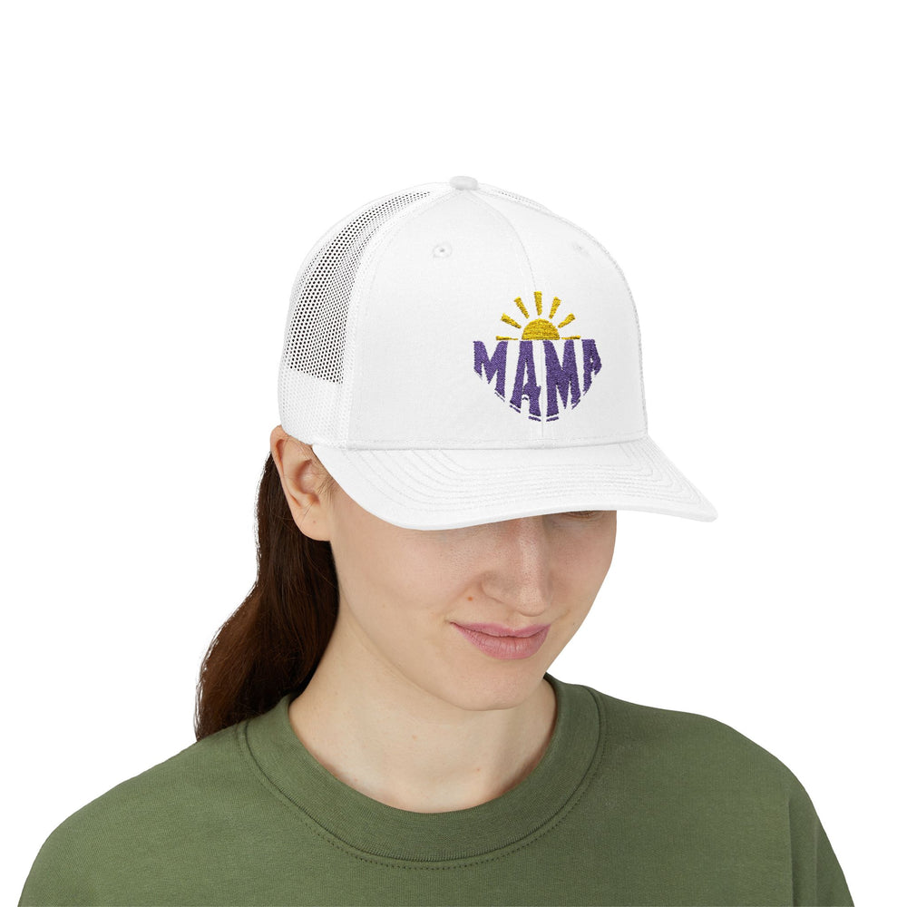 Mama Sunrise Embroidered Snapback Trucker Cap