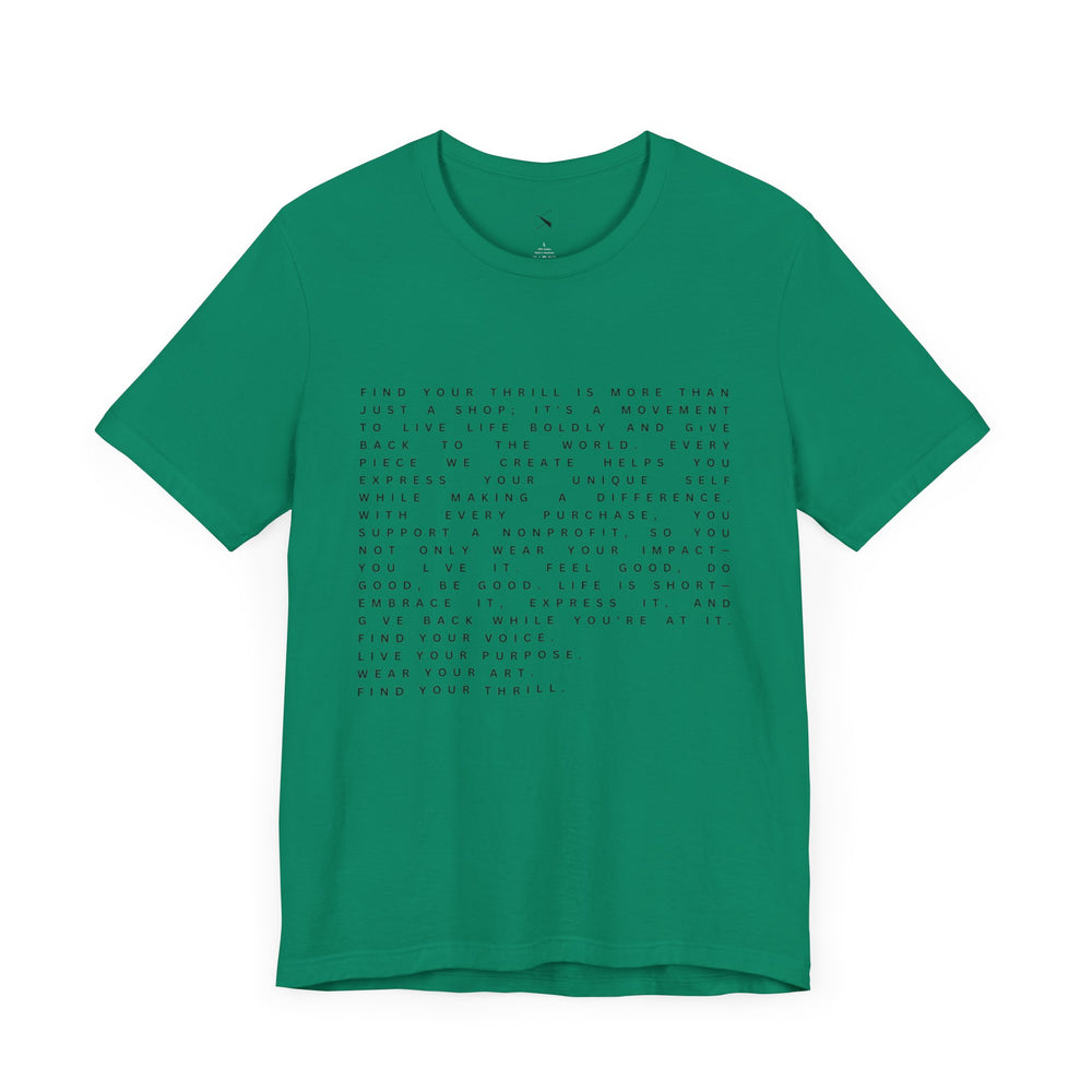 Find Your Thrill Mantra Men's T-Shirt – Wear Your Purpose, Live Your Adventure 🌎🔥