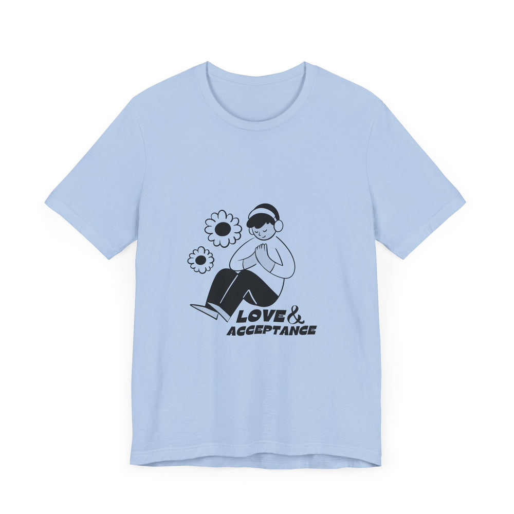 Love & Acceptance Autism Awareness Men's Short Sleeve Tee