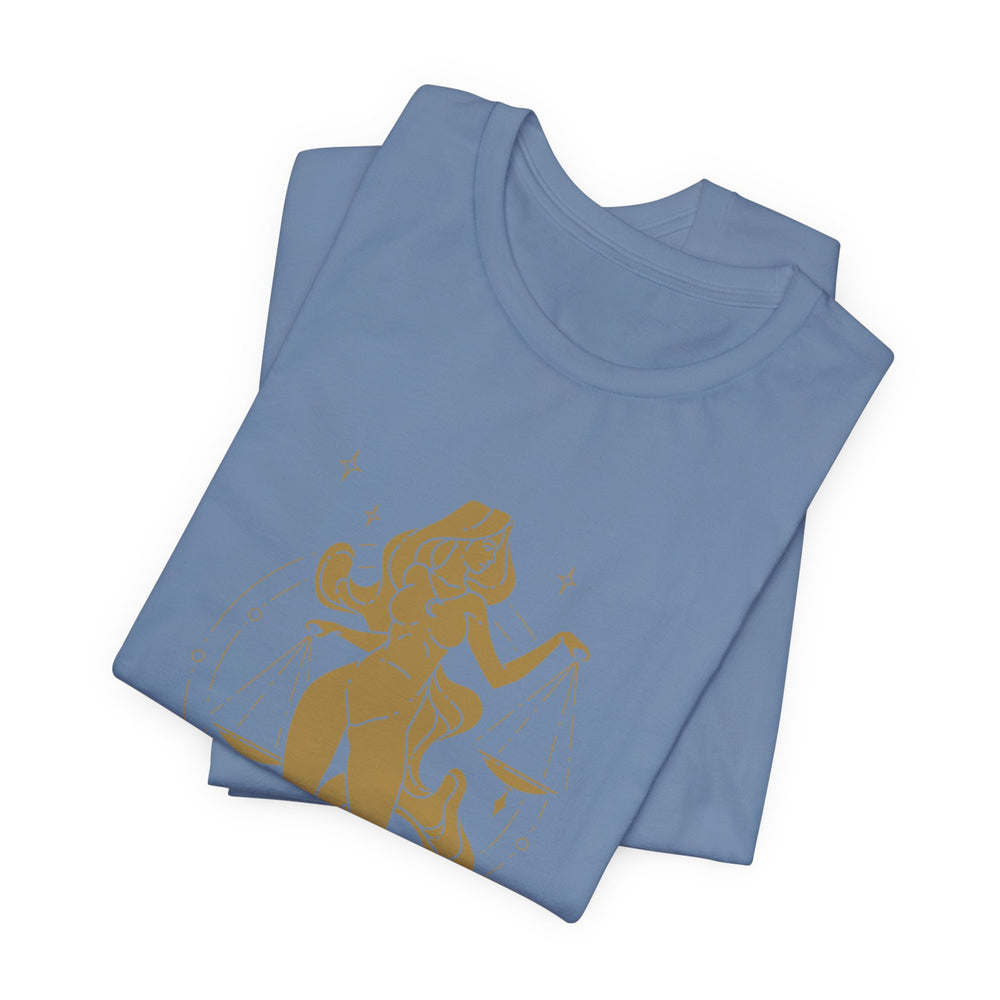 Libra Constellation Zodiac Short Sleeve Tee