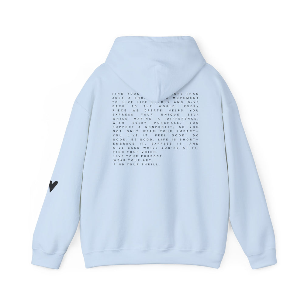 Find Your Thrill Mantra Oversized Women's Hoodie – Cozy Comfort with a Bold Mission 🌏💛