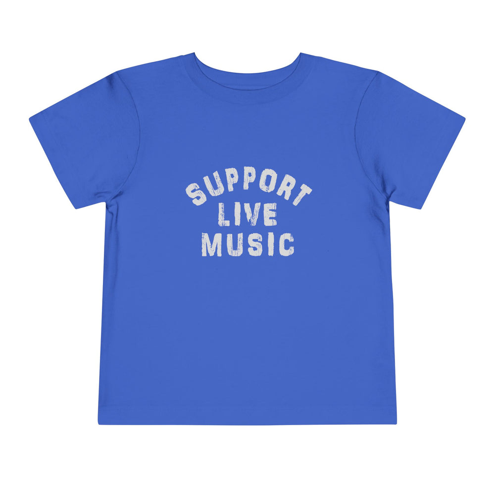 Support Live Music Toddler Short Sleeve Tee
