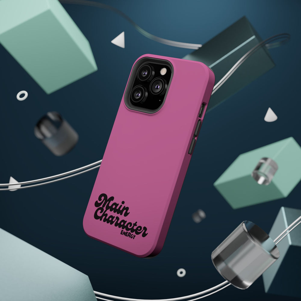 Main Character Energy Pink Edition Magnetic Tough iPhone 16, 15, 14, 13 Pro & Max Cases
