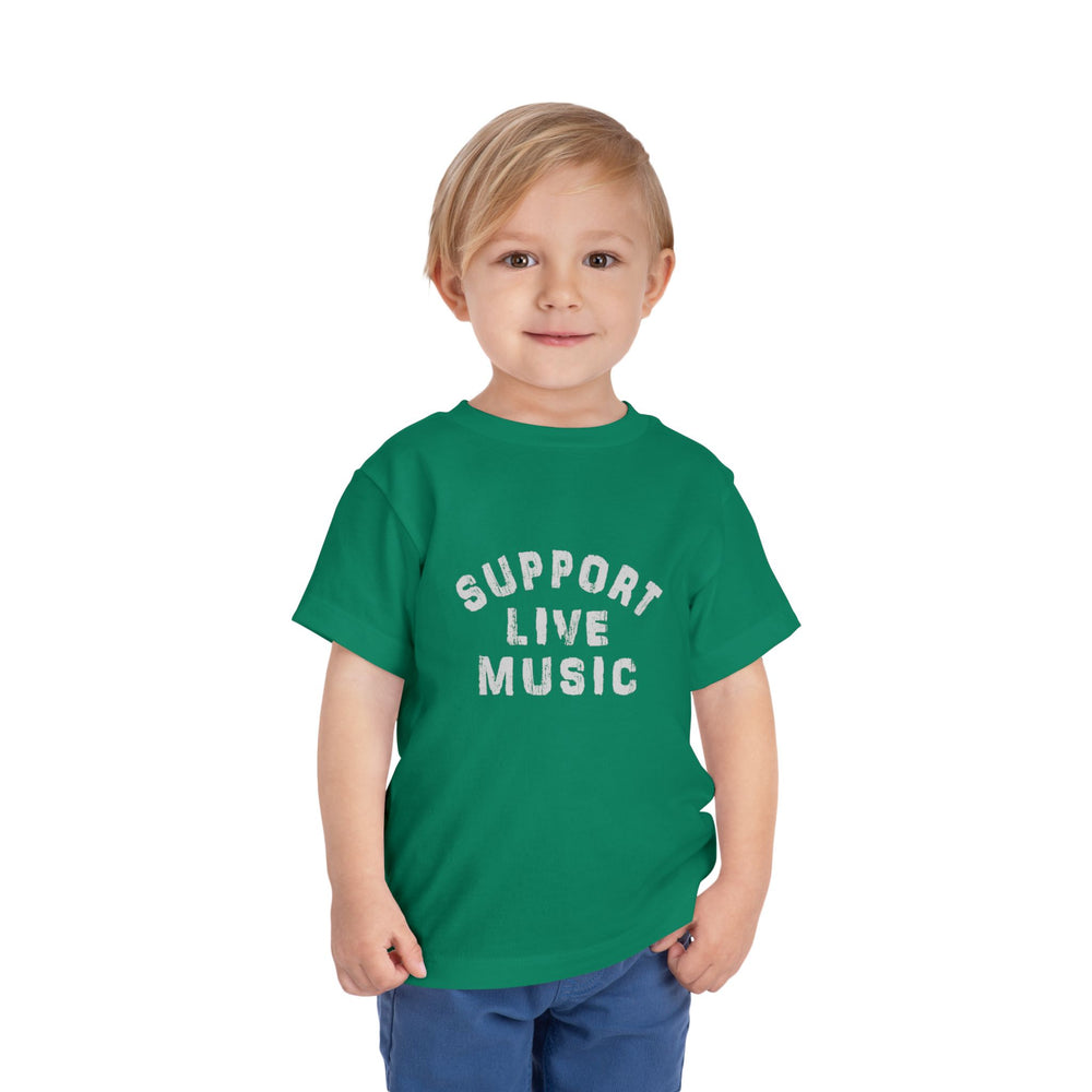 Support Live Music Toddler Short Sleeve Tee