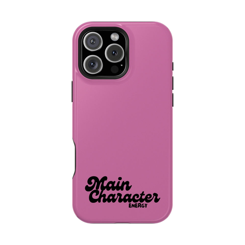 Main Character Energy Pink Edition Magnetic Tough iPhone 16, 15, 14, 13 Pro & Max Cases