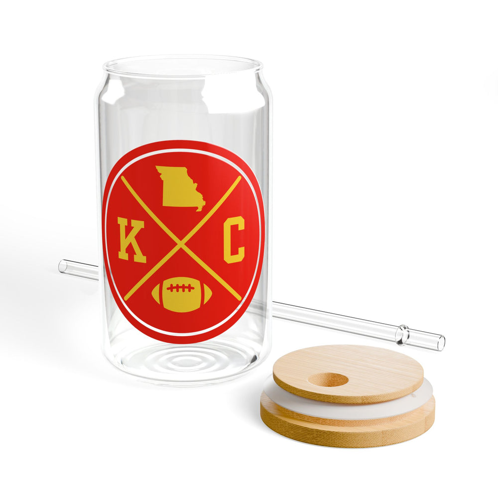 KC Chiefs 16oz Sipper Glass