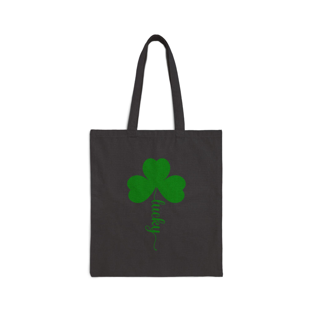 Lucky Clover Cotton Canvas Tote – Carry a Bit of Luck Everywhere! 🍀