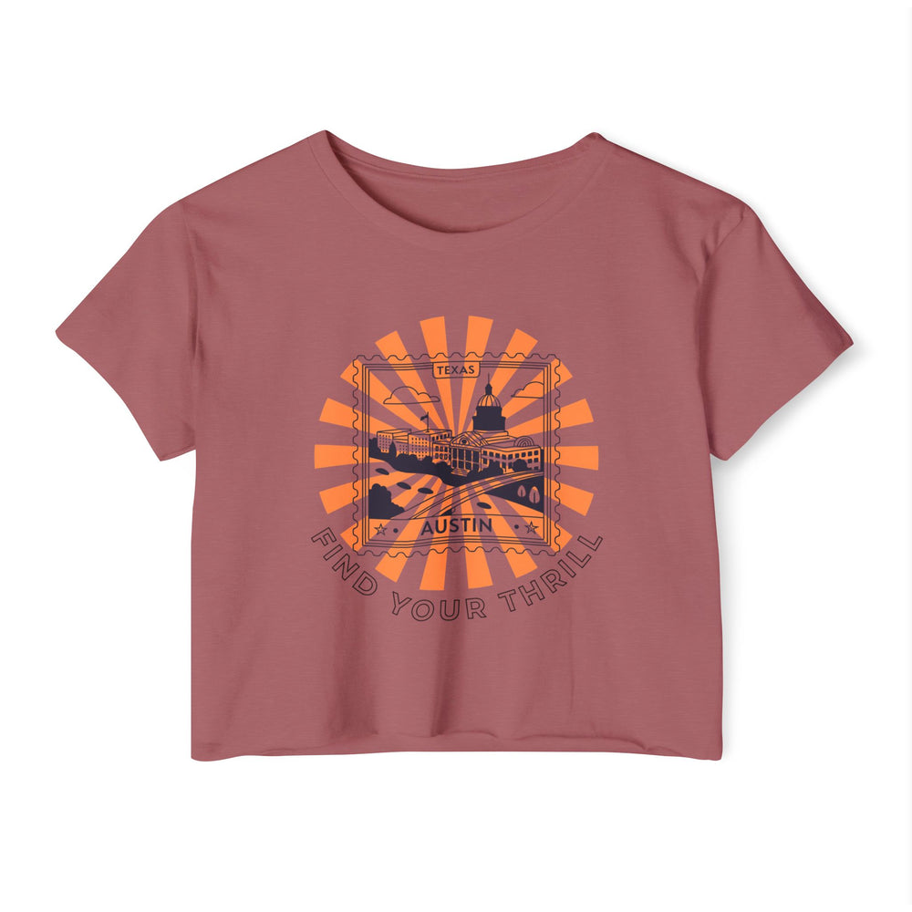Find Your Thrill ATX Stamp – Women’s Festival Crop Top 🎶🤠