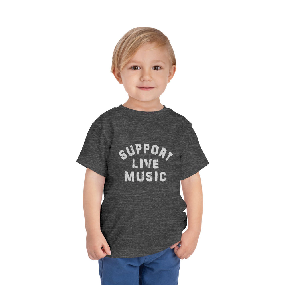 Support Live Music Toddler Short Sleeve Tee