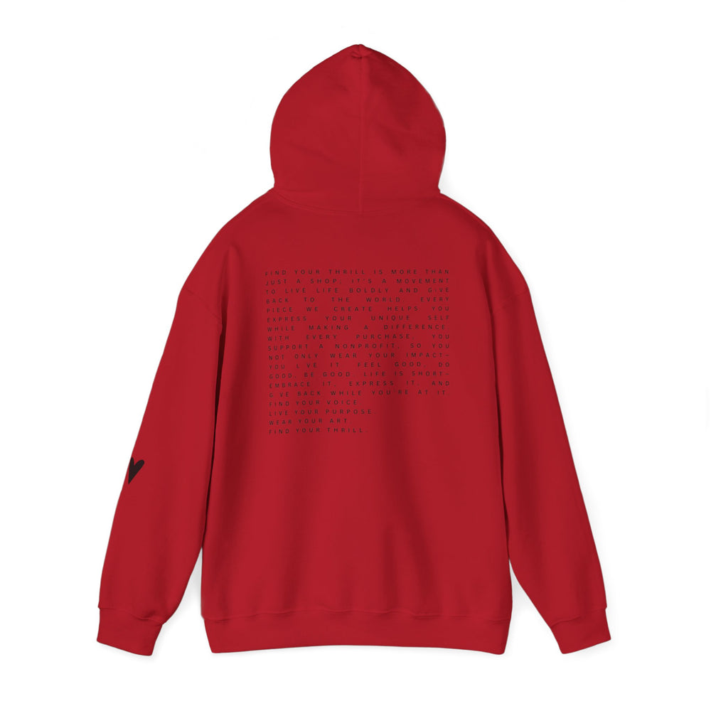 Find Your Thrill Mantra Oversized Women's Hoodie – Cozy Comfort with a Bold Mission 🌏💛