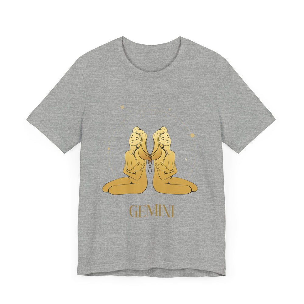 Gemini The Twins Zodiac Unisex Jersey Short Sleeve Tee