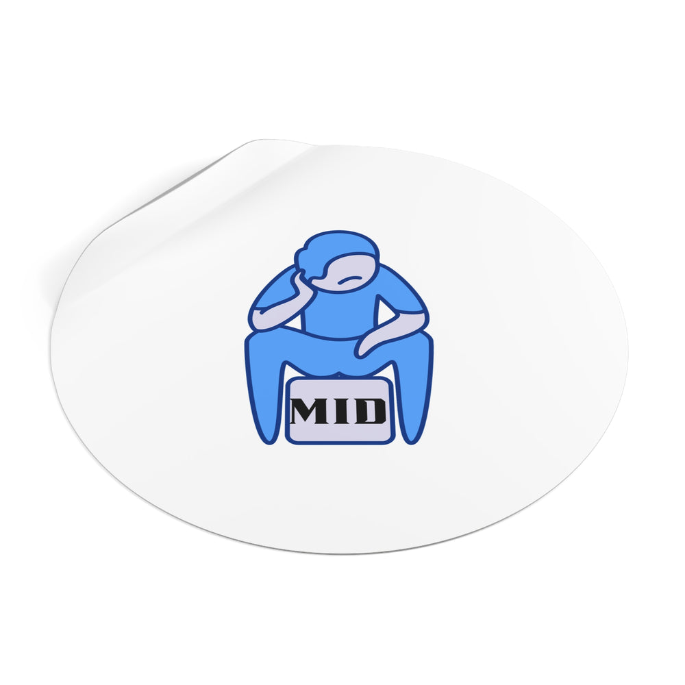 MID- Round Vinyl Stickers