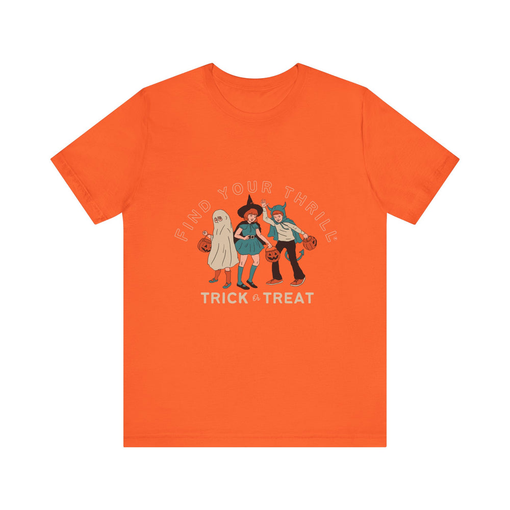 🎃 FYT Trick or Treat – Vintage Costumes Graphic Tee 👻✨