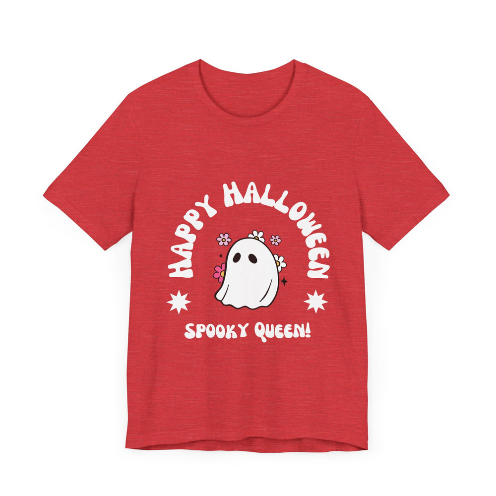 Happy Halloween Spooky Queen Unisex Jersey Short Sleeve Tee