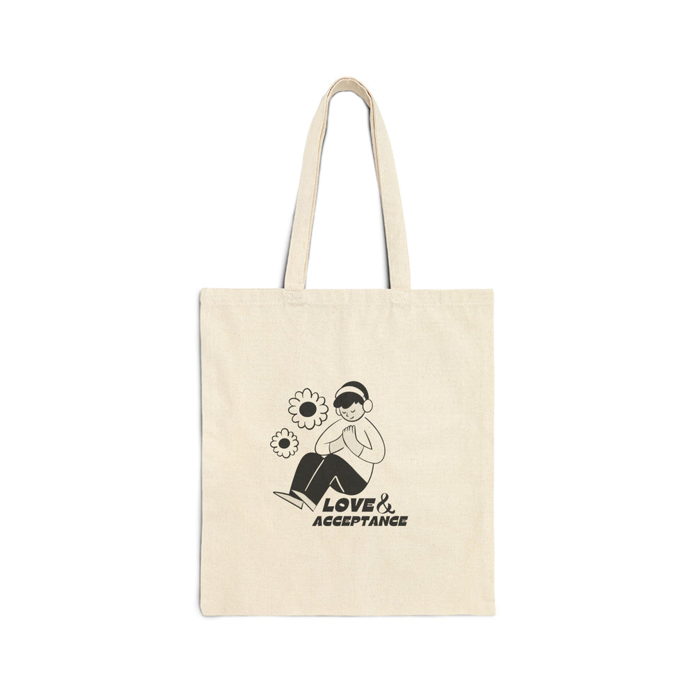 Love & Acceptance Cotton Canvas Tote Bag