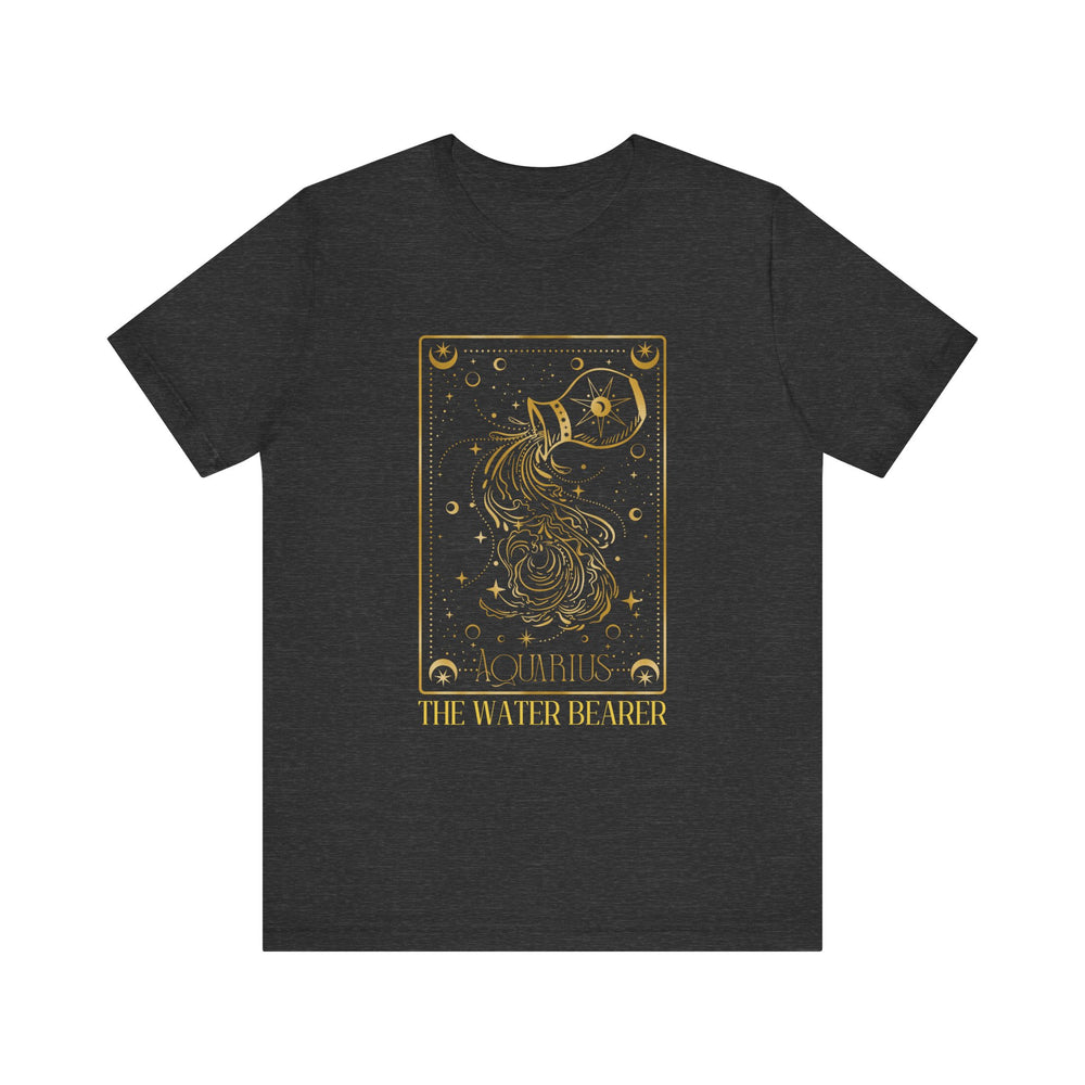 Aquarius The Water Bearer Zodiac Card Men's Jersey Short Sleeve Tee