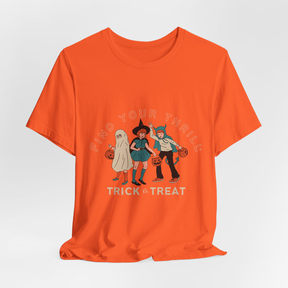 🎃 FYT Trick or Treat – Vintage Costumes Graphic Tee 👻✨