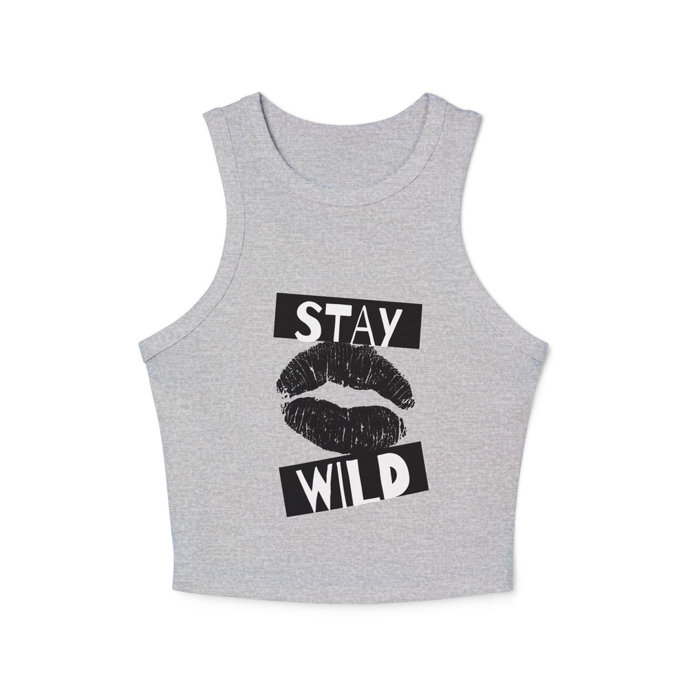 Stay Wild (kiss) Women's Micro Rib Racer Tank Top