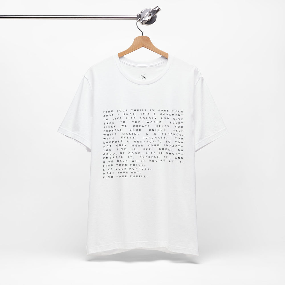 Find Your Thrill Mantra Men's T-Shirt – Wear Your Purpose, Live Your Adventure 🌎🔥