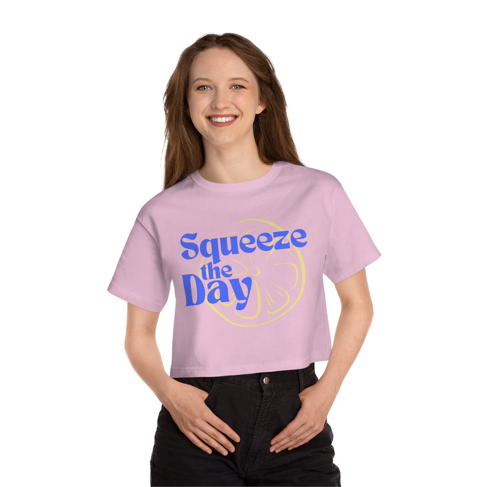 Squeeze The Day Champion Women's Heritage Cropped T-Shirt