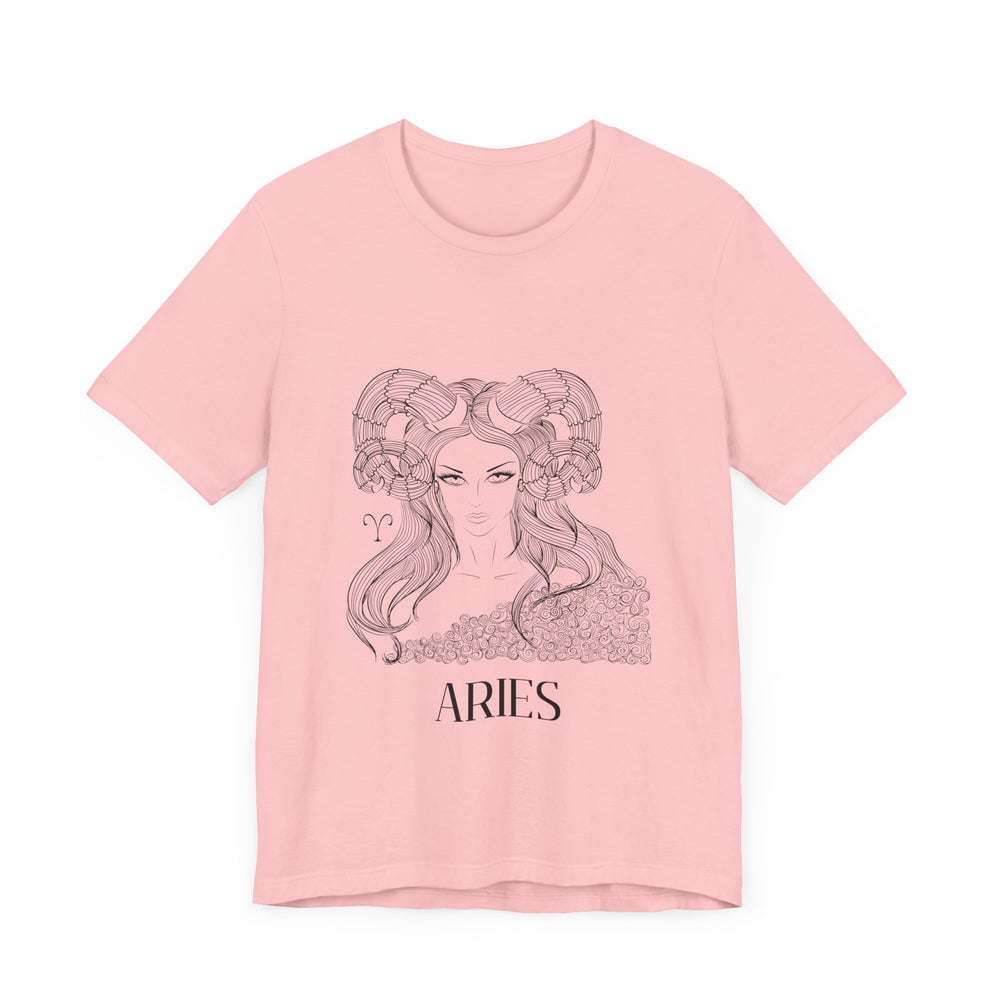 Aries Constellation Zodiac Unisex Jersey Short Sleeve Tee