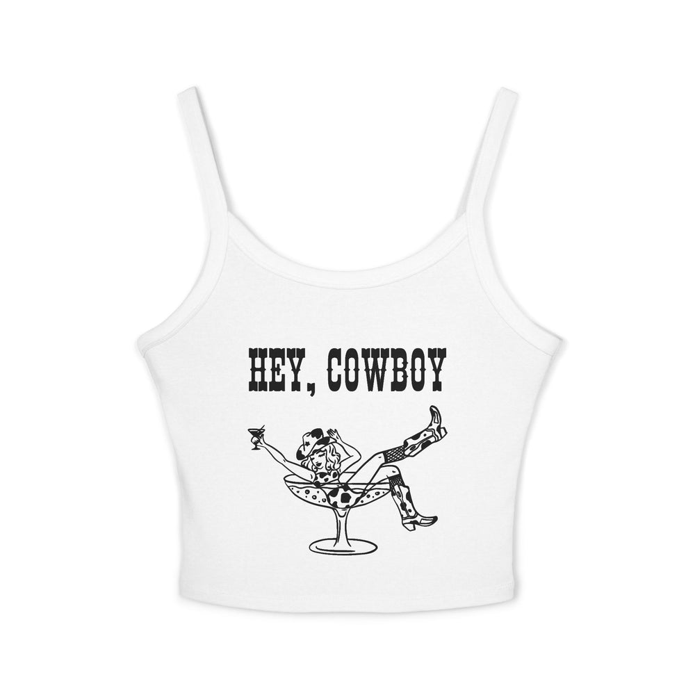 🤠 Hey Cowboy Served Cold – Women’s Spaghetti Strap Tank Top 🤠