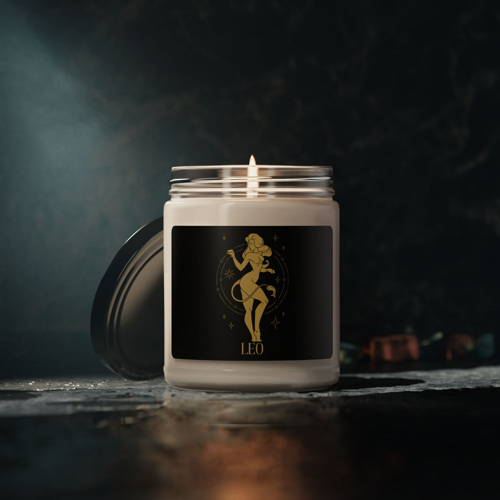 Leo  Zodiac Constellation Scented Soy Candle, 9oz