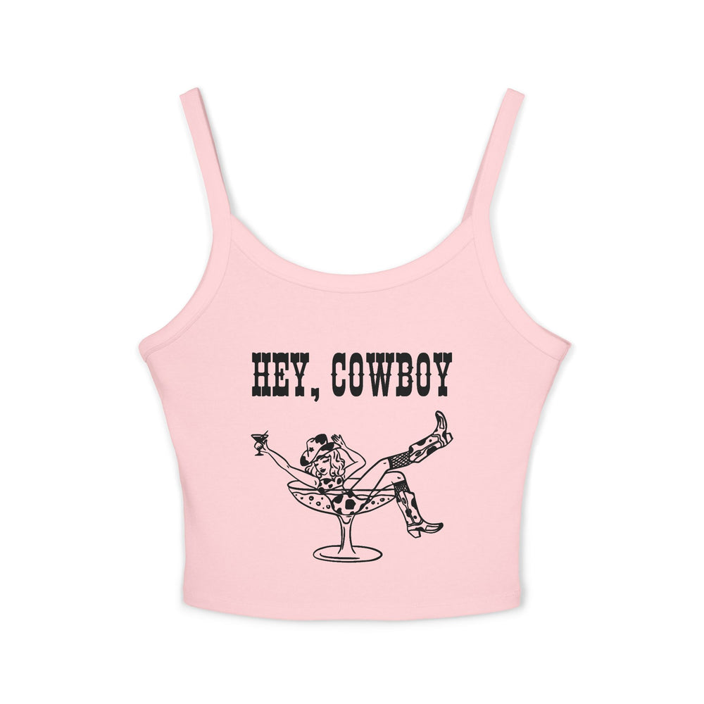 🤠 Hey Cowboy Served Cold – Women’s Spaghetti Strap Tank Top 🤠