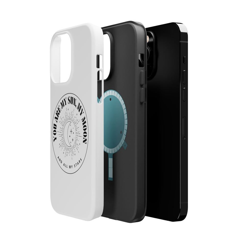 You Are My Sun, My Moon, and All My Stars Magnetic Tough Case – Cosmic Protection for Your iPhone 14, 15, 16 ☀️🌙✨