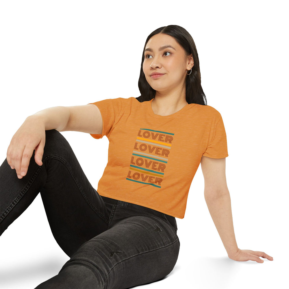 Lover, Lover, Lover, Lover Retro Women's Festival Crop Top