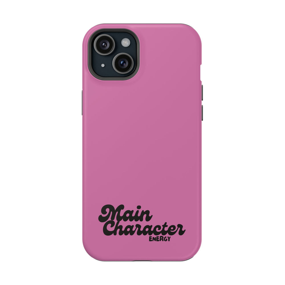Main Character Energy Pink Edition Magnetic Tough iPhone 16, 15, 14, 13 Pro & Max Cases