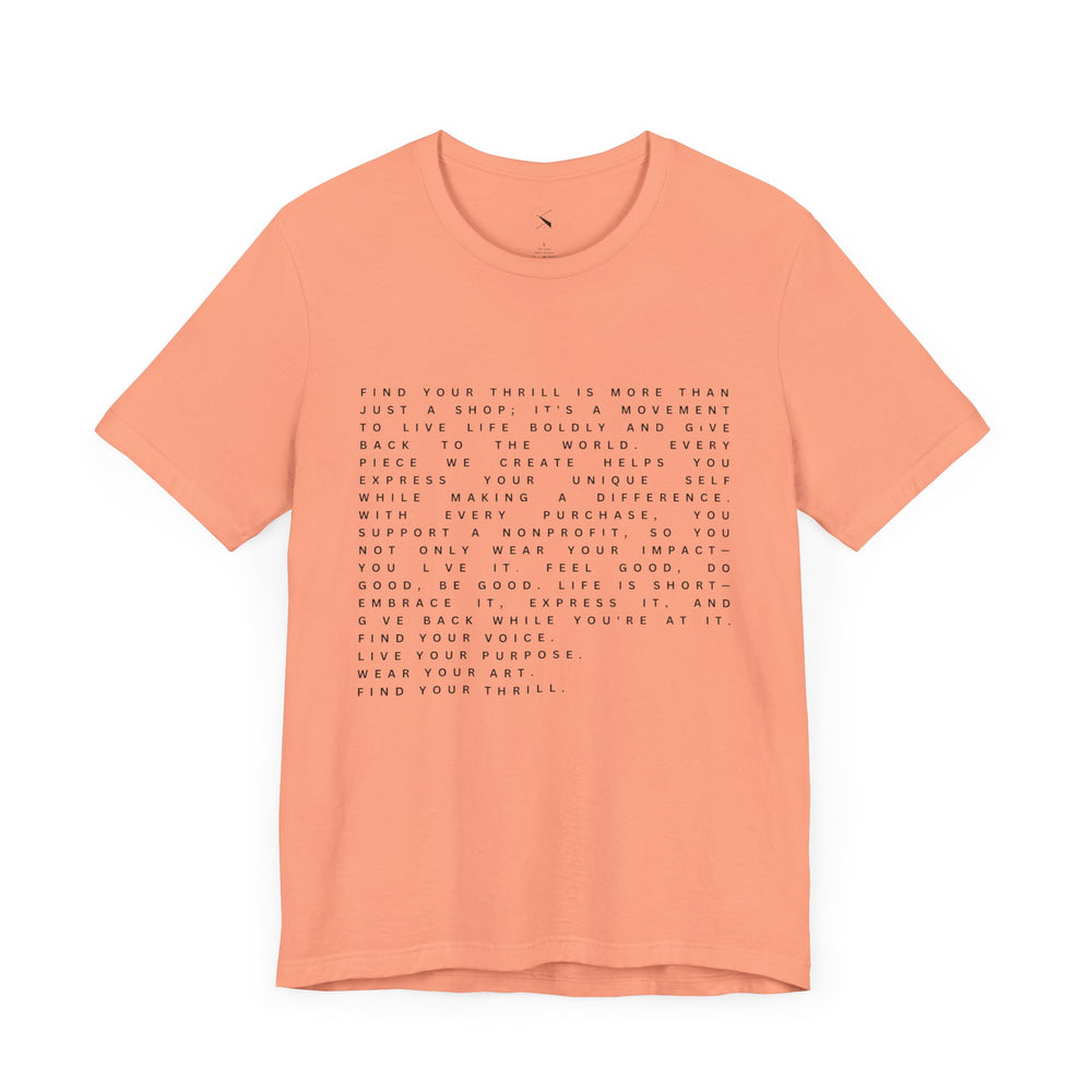 Find Your Thrill Mantra Men's T-Shirt – Wear Your Purpose, Live Your Adventure 🌎🔥