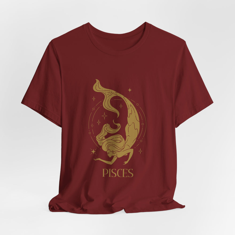 Pisces Constellation Zodiac Unisex Jersey Short Sleeve Tee