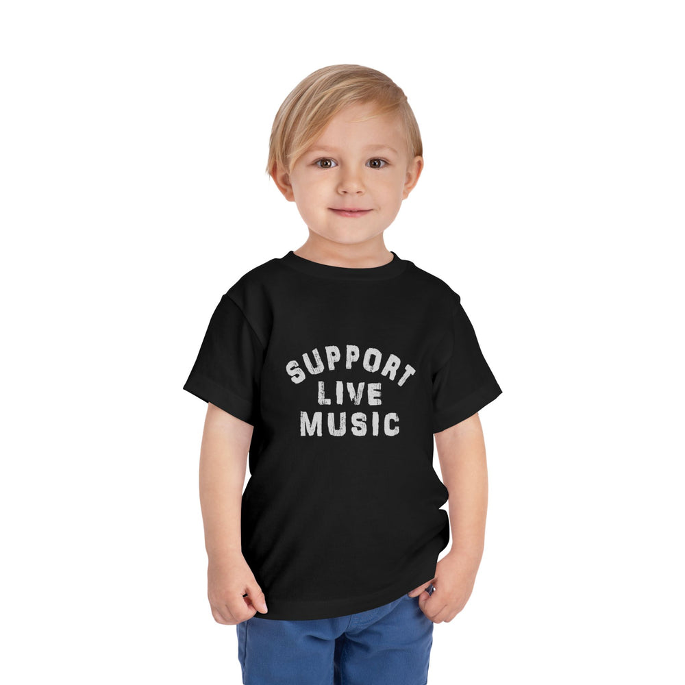 Support Live Music Toddler Short Sleeve Tee