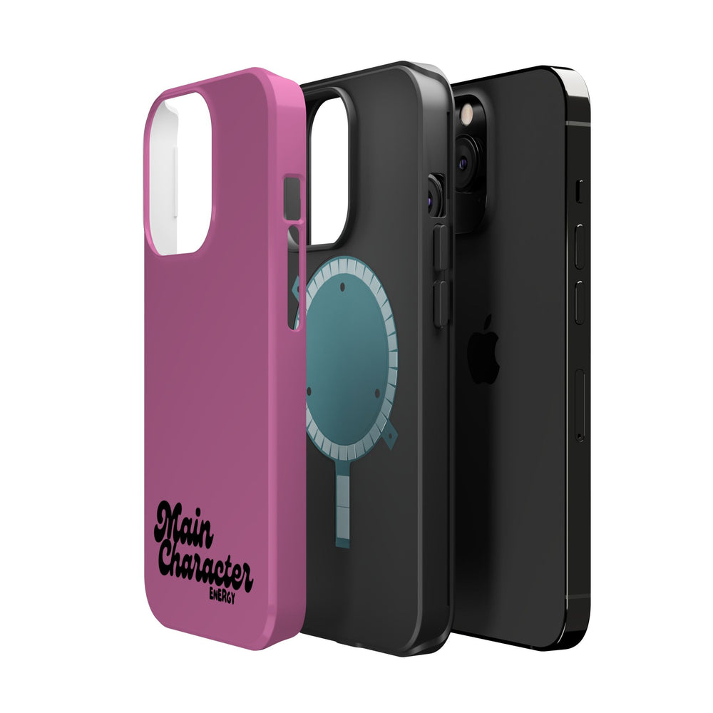 Main Character Energy Pink Edition Magnetic Tough iPhone 16, 15, 14, 13 Pro & Max Cases