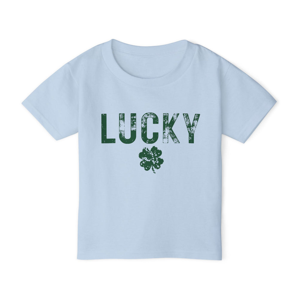 Lucky Distressed Clover Toddler Tee – Tiny Tee, Big Luck! 🍀
