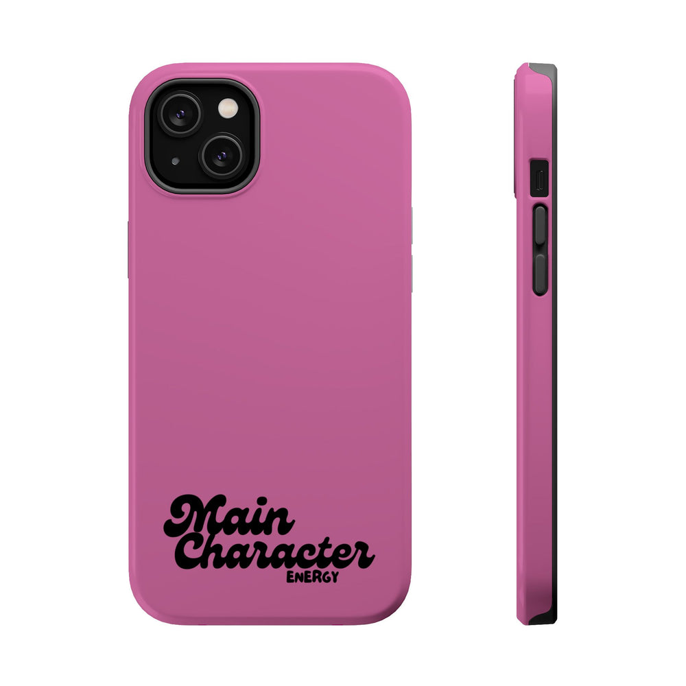 Main Character Energy Pink Edition Magnetic Tough iPhone 16, 15, 14, 13 Pro & Max Cases