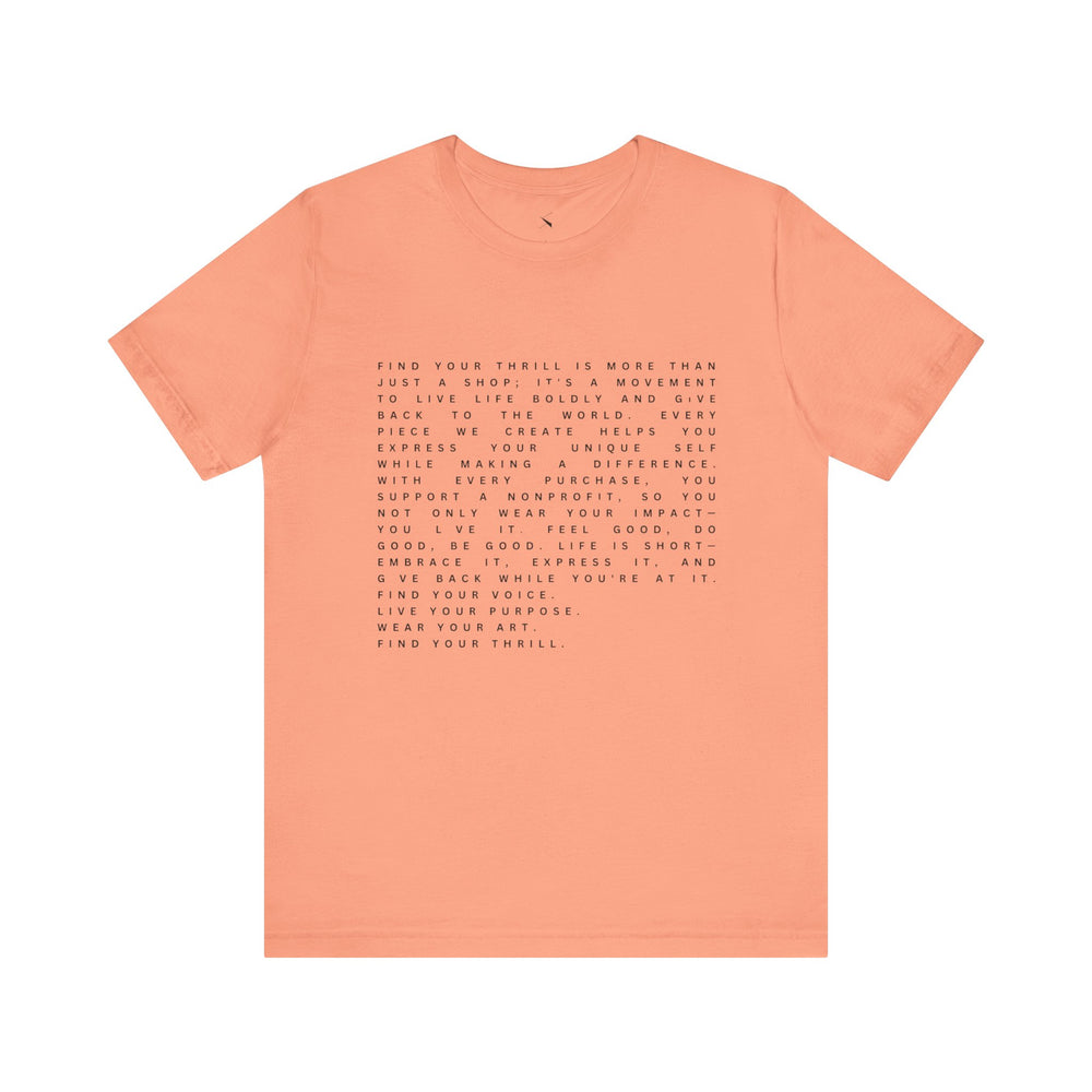 Find Your Thrill Mantra Men's T-Shirt – Wear Your Purpose, Live Your Adventure 🌎🔥