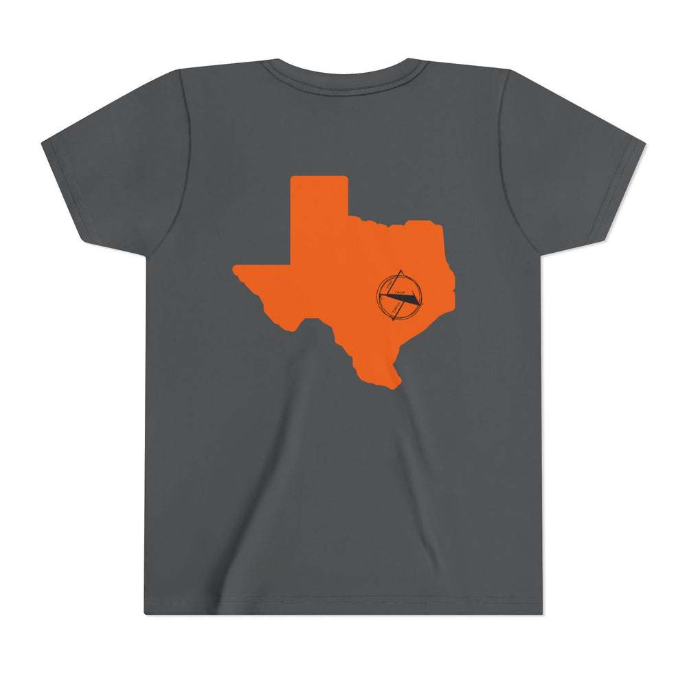 🤠 FYT ATX Youth Short Sleeve Tee – Texas State with ATX Circle Marker 🌟
