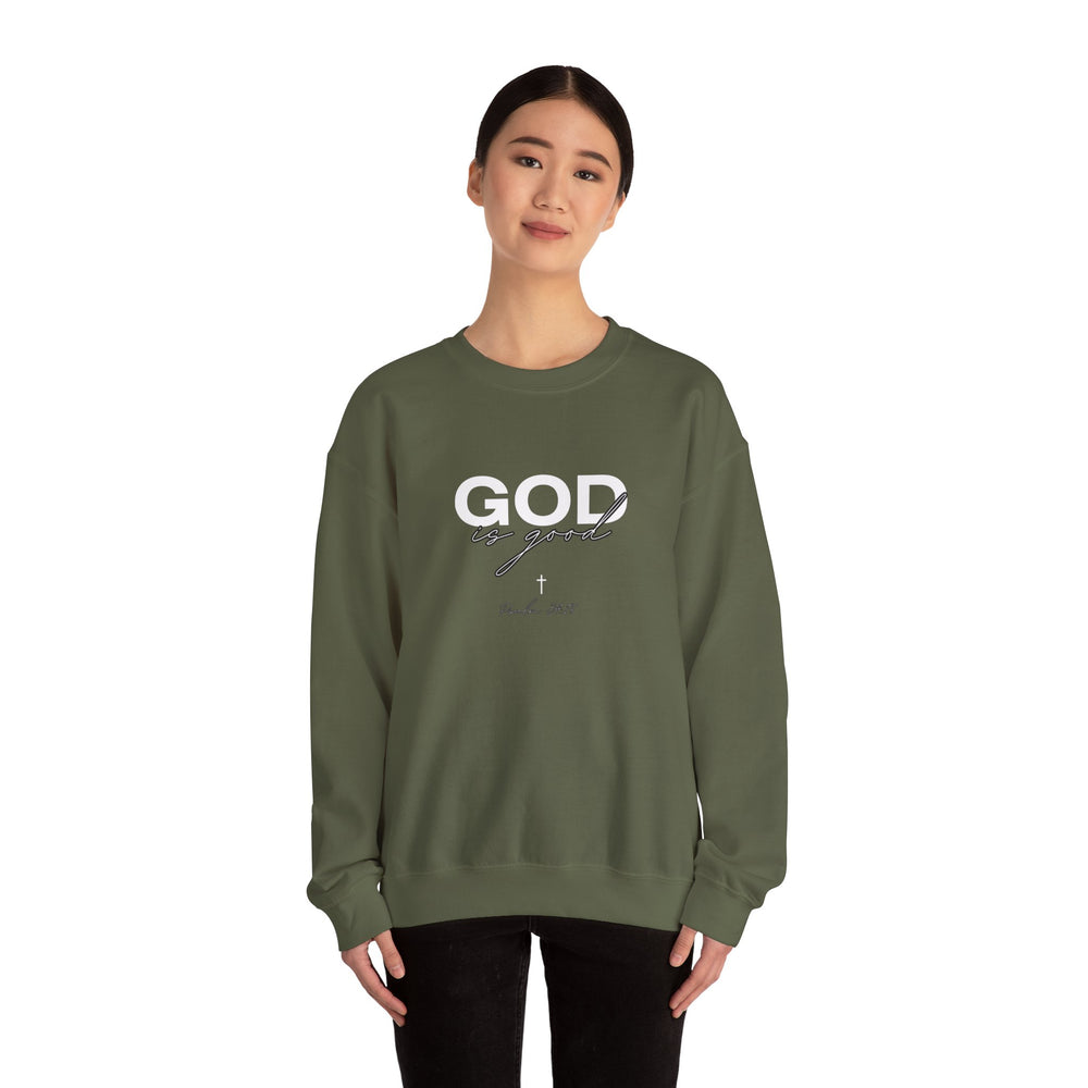 God Is Good - Psalms 34:18 - Crewneck Sweatshirt