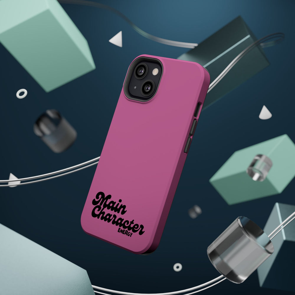 Main Character Energy Pink Edition Magnetic Tough iPhone 16, 15, 14, 13 Pro & Max Cases