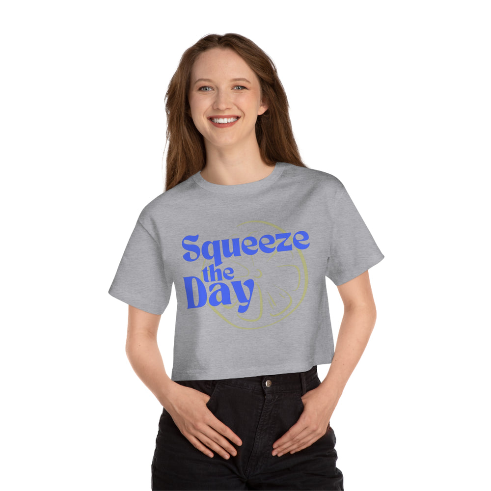 Squeeze The Day Champion Women's Heritage Cropped T-Shirt