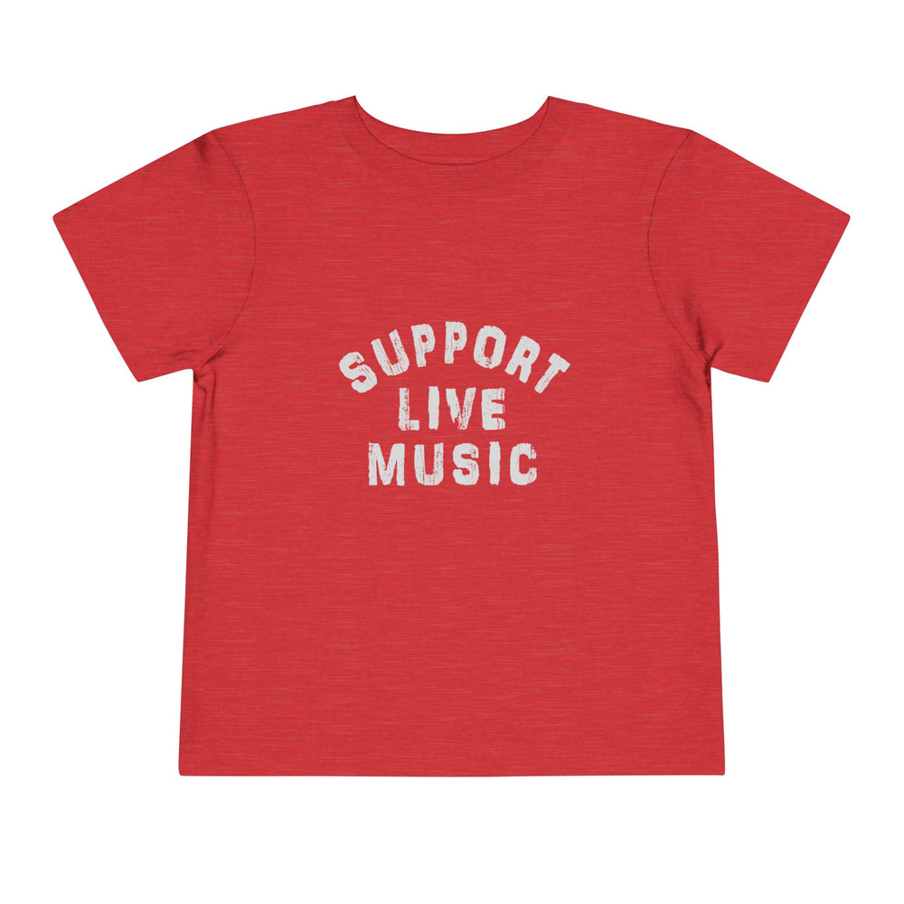 Support Live Music Toddler Short Sleeve Tee