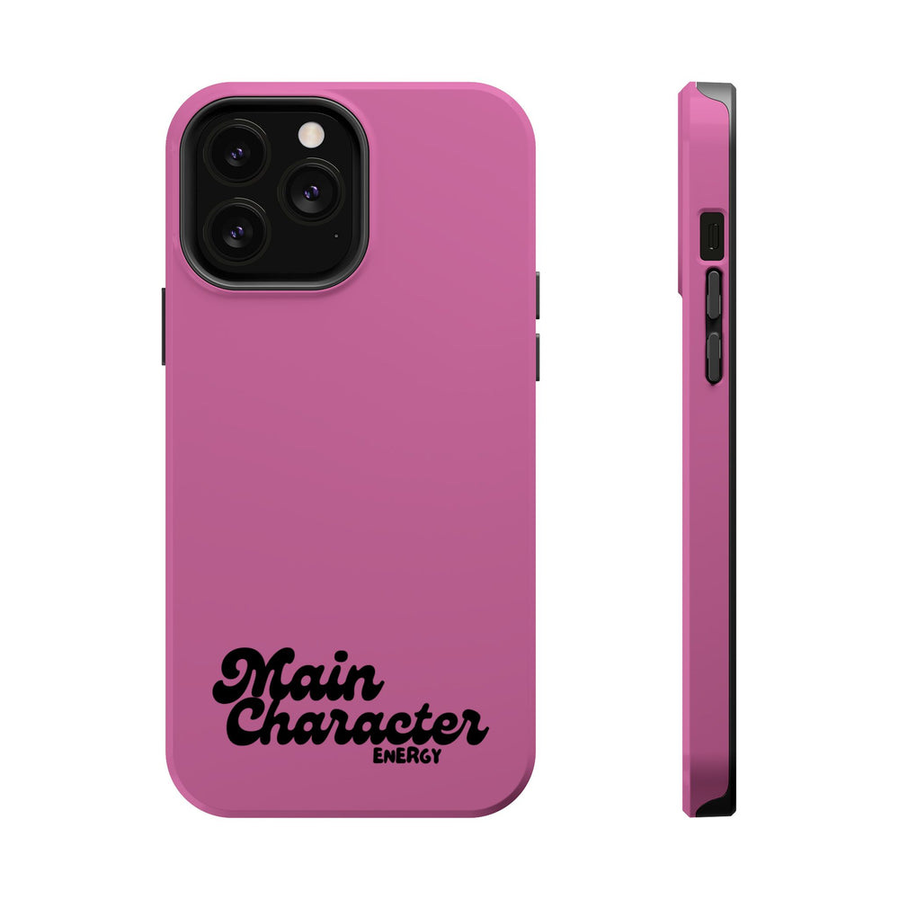 Main Character Energy Pink Edition Magnetic Tough iPhone 16, 15, 14, 13 Pro & Max Cases